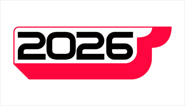 2026 New Year Typography Vector Set &ndash; Modern Geometric Logos, Cards & Banners