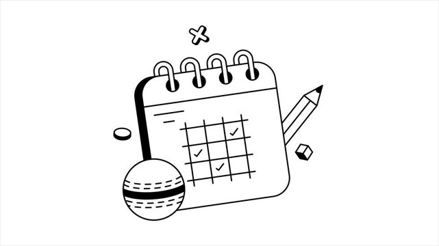 Sports Calendar Animation MP4 file