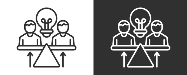 Stabilization Icon Set Vector Collection Isolated In Black And White