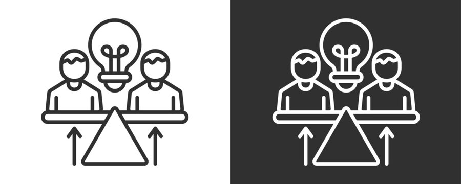 Stabilization Icon Set Vector Collection Isolated In Black And White