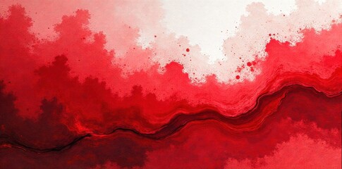 Fototapeta premium Vibrant Abstract Expression of American Spirit through Bold Colors and Textures An abstract digital painting with bold, overlapping strokes of vibrant red, white, and blue. Incorporate textures