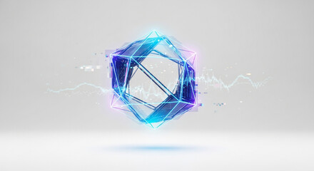 diamond on blue background