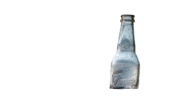 Bottle of beer with condensation showing golden color, refreshing quality, and realistic beverage detail isolated on white background