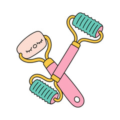 facial roller vector illustration design