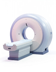 Modern Healthcare Technology: 3D Imaging Machine Isolated in a Medical Studio