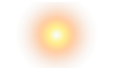 Warm glowing sun energy with yellow halo on black background