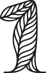 Stylized leaf number one