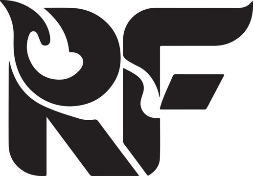 Stylized rf monogram logo