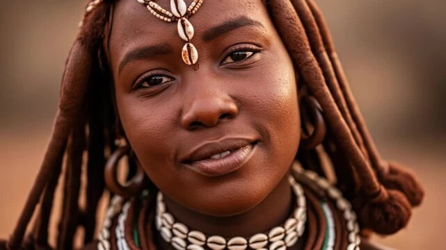 Graceful expression of cultural heritage through traditional ornamented attire and intricate hair design