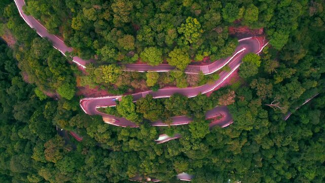 Agumbe Ghat Hairpin Bend Road, Agumbe, Karnataka, India