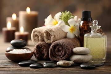 Relaxation and pampering services create a serene spa day experience with soothing scents, soft towels, and calming decorations