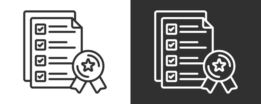 Requirements Icon Set Vector Collection Isolated In Black And White
