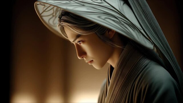 Aesthetic artistic conception of Tang Dynasty poet thinking
