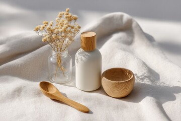 Elegant arrangement features natural elements, showcasing minima