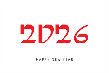2026 Happy new year letter style