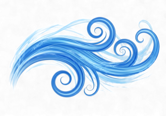 Dynamic swirls of icy blue energy flow with elegant motion, perfect for adding a magical touch to your design, creating a cool, refreshing vibe and capturing the essence of winter's beauty