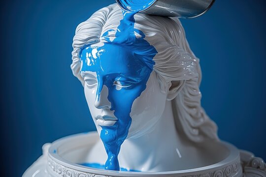 Female body candle Resin printing Ai nft Acrylic gallery Paint protec