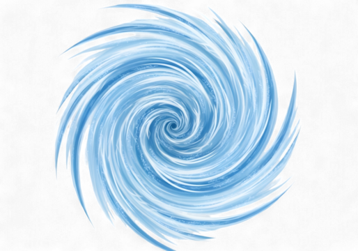 Vibrant swirling vortex of icy blue energy, a dynamic abstract representation of power and motion, perfect for adding a cool, energetic feel to any design project