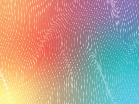 Abstract colorful wavy dot pattern background. Modern fluid gradient half-tone texture. Creative spectrum blend for technology or trendy poster design. - Powered by Adobe
