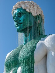 Fototapeta premium Acrylic resin Looks maxing Cosmos blockchain Everything Shower Biodeg