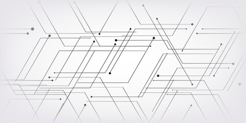 Circuit technology background with hi-tech digital data connection system and computer electronic design