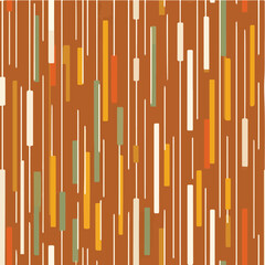 Seamless pattern of Mid-Century Modern abstract stripe pattern, imperfect vertical lines