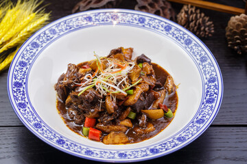 Braised yak tail