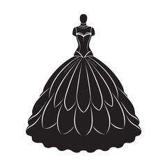 Voluminous Puffball Couture Gown Statement Silhouette