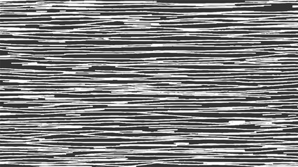 Black and white horizontal rough textured lines abstract background pattern vector