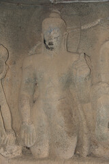 Pandavleni or The Trirashmi Caves or Nashik Caves, a group of twenty-four Hinayana Buddhist caves, a holy Buddhist and Jain site, The cave has images of Buddhas, Bodhisattvas sculptures, Nashik, India