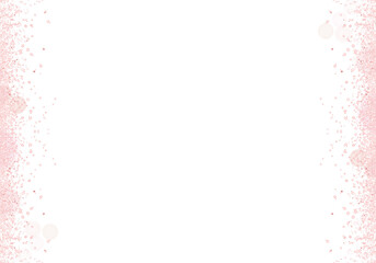 Rose Gold Sparkle Glitter Bokeh Light Brush Effect on Transparent Background. PNG File Decoration