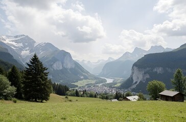 cows in the mountains