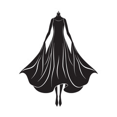 Flowing Tent Trapeze Dress Fashion Silhouette