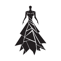 Experimental Deconstructed Dress Artistic Fashion Silhouette