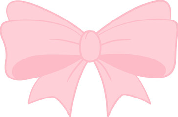 a pink bow with a white background