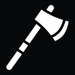 Axe Icon for Construction, Forestry and Woodworking Projects