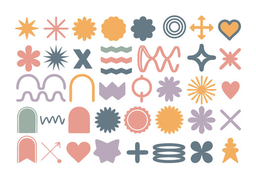 Colorful Abstract Modern Geometric Minimal Vector Set copy