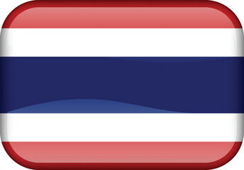 Obraz premium ThailandFlag 3D Glossy Round Button Design