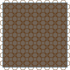 Seamless Brown Loop Circle Pattern Background