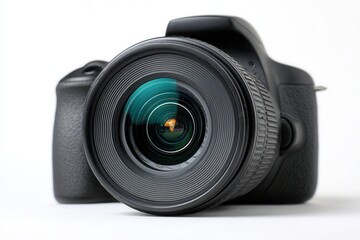 Professional DSLR camera with lens, ready to capture stunning moments, ideal for photography enthusiasts and creative professionals