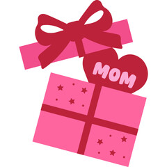 Mother's Day Gift Box Illustration
