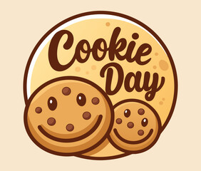 Fototapeta premium Celebrate Cookie Day with Smiling Cookies and Fun Baking Ideas