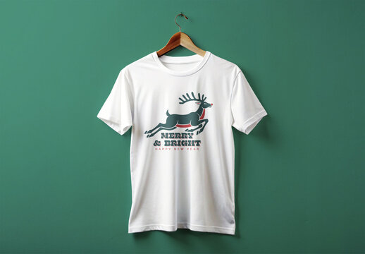 Merry Christmas Tshirt Design Template