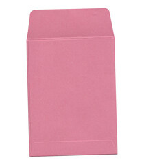 Open Pink Envelope, Real Paper Envelope, Authentic Paper Texture, Isolated PNG