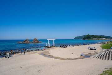 櫻井神社 二見ヶ浦 海中大鳥居の風景