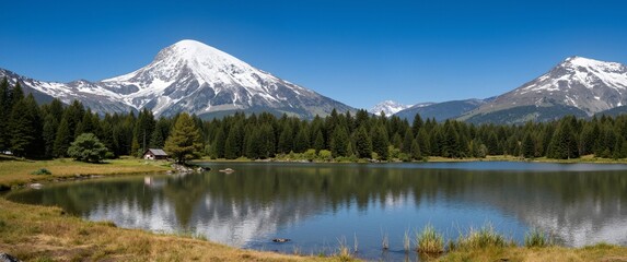 lake in the mountains