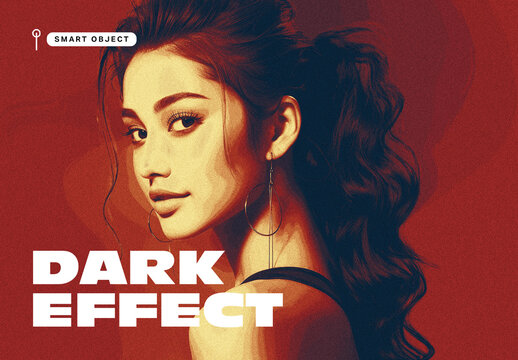 Moody Portrait Photo Effect Template for Dramatic Visual Styling