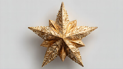 golden christmas star