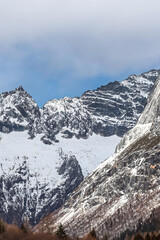 Majestic Snowcapped Peaks in Sichuan Alpine Wilderness, China