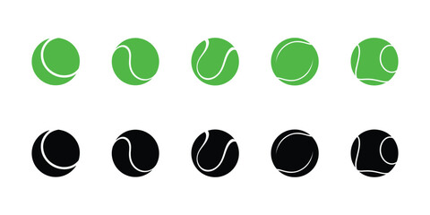 Minimal green tennis balls with white background